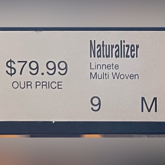 Naturalizer Women’s 9 Linnete Multi Woven Multicolor Thong Sandals NWT - Picture 7 of 7